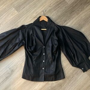Vivienne Westwood Red Label Black Puff Sleeve Blouse